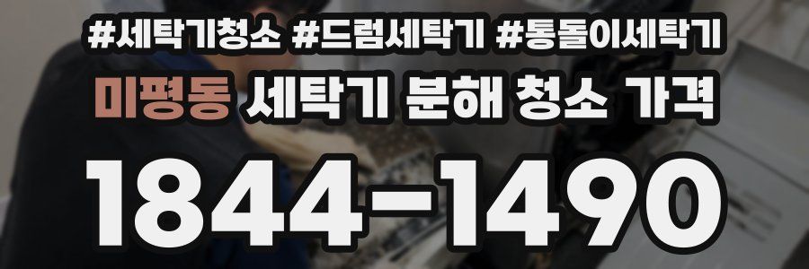 미평동 세탁기 분해 청소 가격