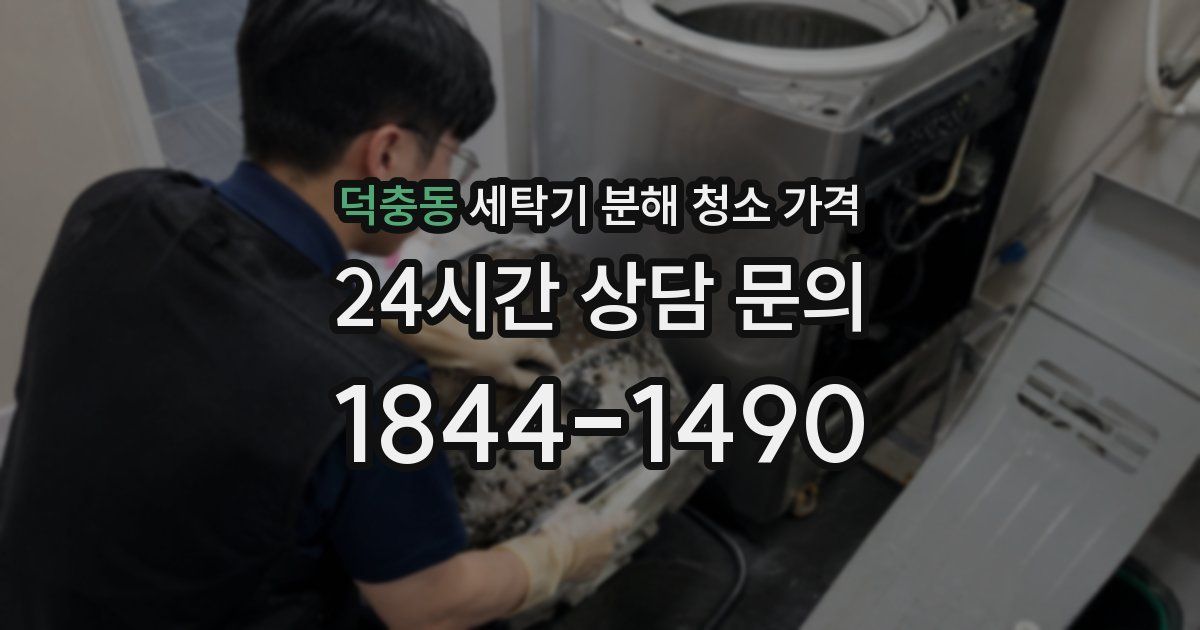 덕충동 세탁기 분해 청소 가격