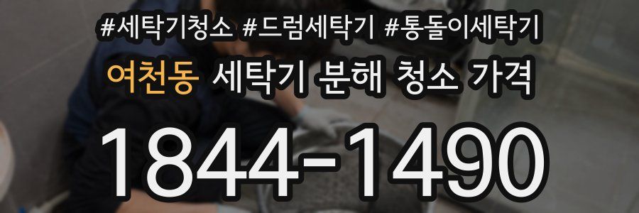 여천동 세탁기 분해 청소 가격