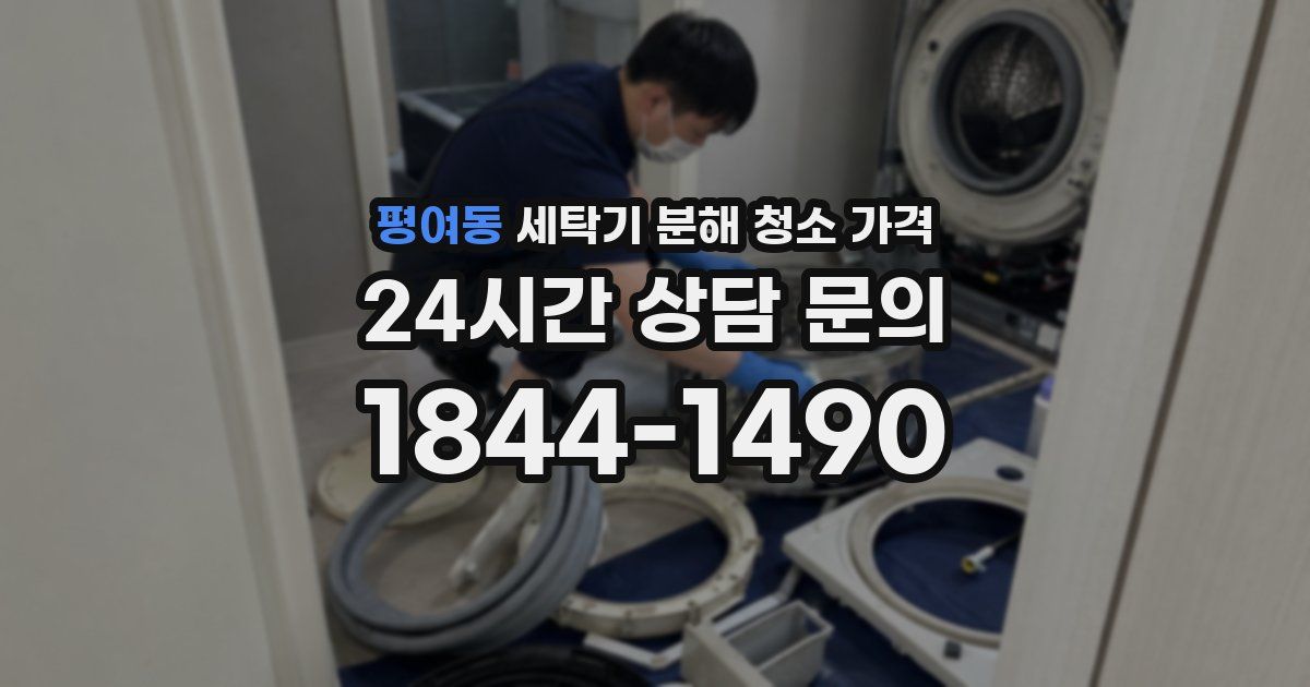 평여동 세탁기 분해 청소 가격