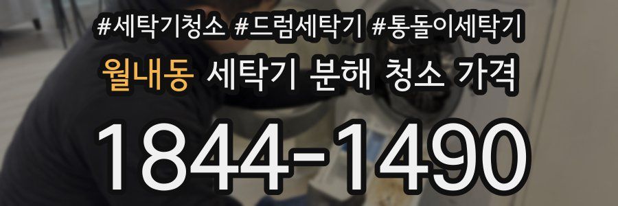 월내동 세탁기 분해 청소 가격