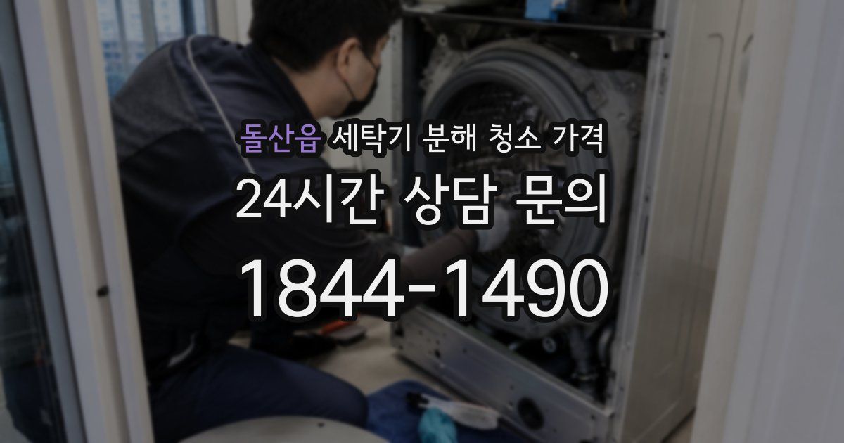 돌산읍 세탁기 분해 청소 가격