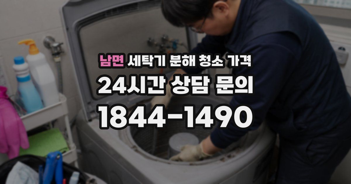 남면 세탁기 분해 청소 가격