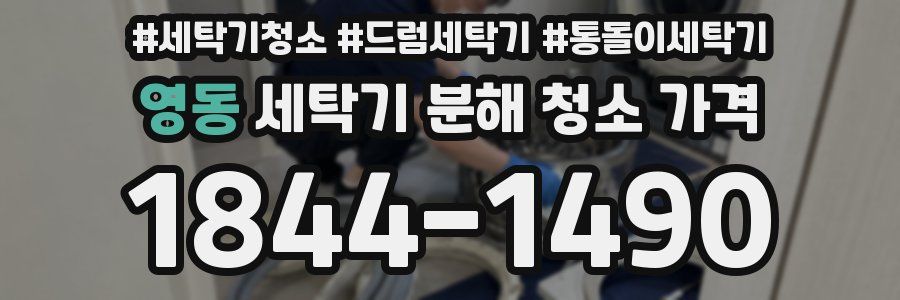 영동 세탁기 분해 청소 가격