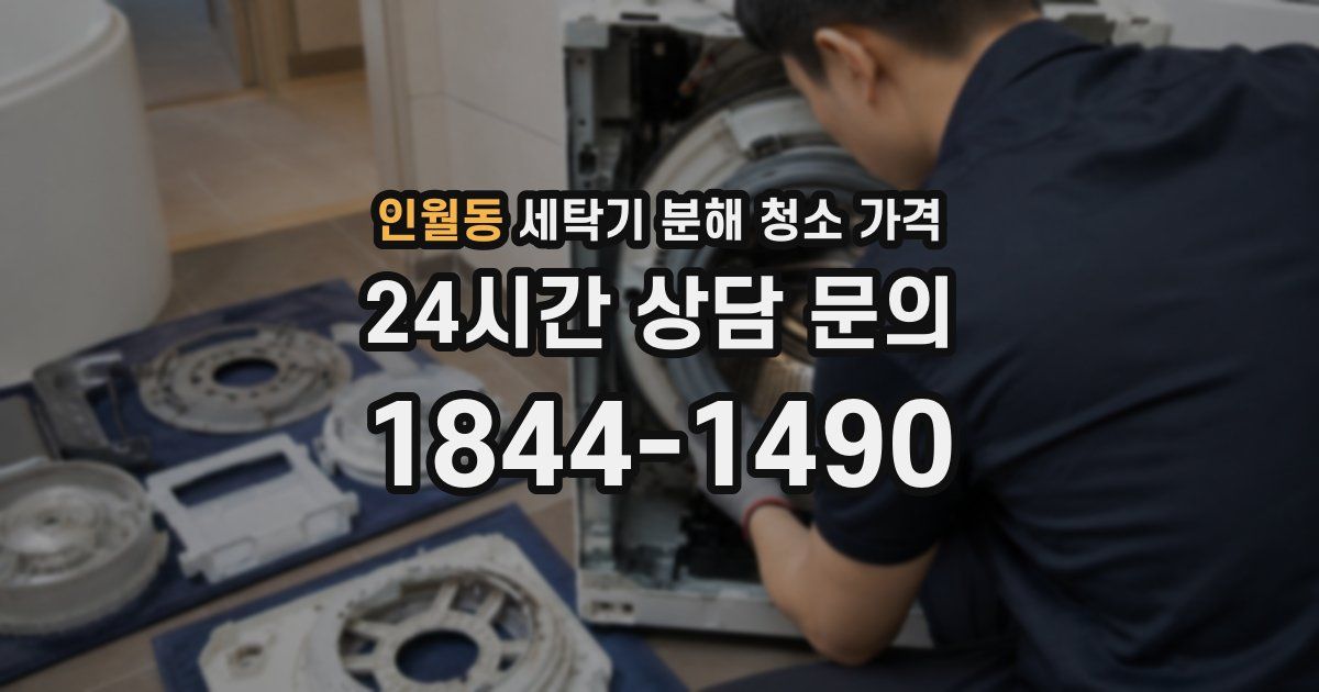 인월동 세탁기 분해 청소 가격