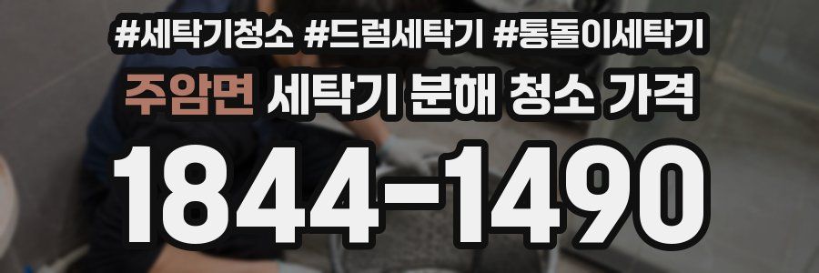 주암면 세탁기 분해 청소 가격