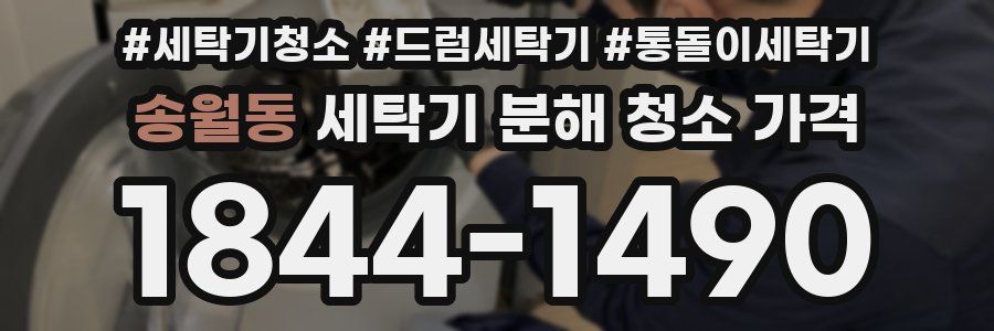송월동 세탁기 분해 청소 가격