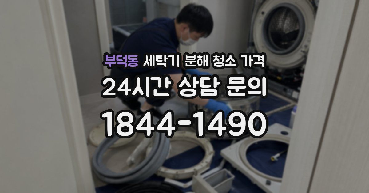 부덕동 세탁기 분해 청소 가격
