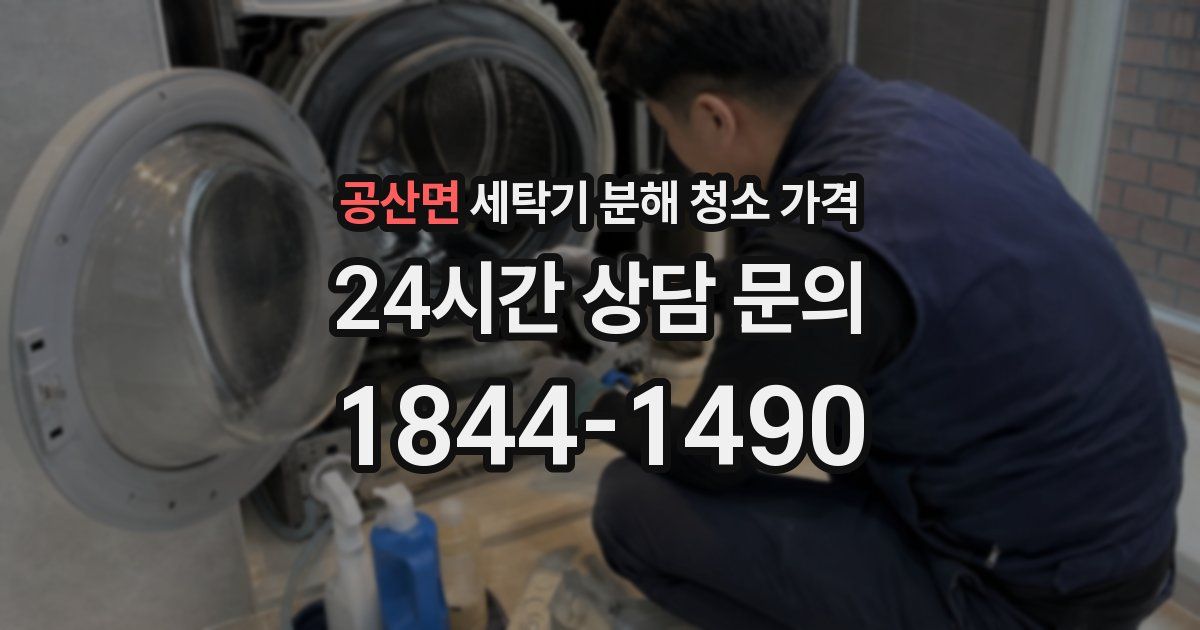 공산면 세탁기 분해 청소 가격