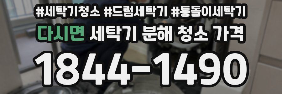 다시면 세탁기 분해 청소 가격