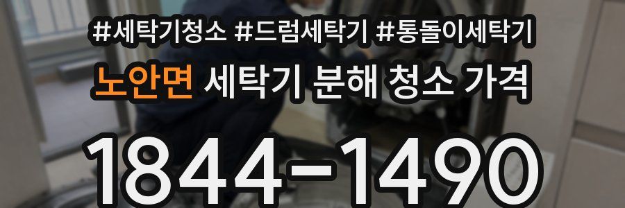 노안면 세탁기 분해 청소 가격
