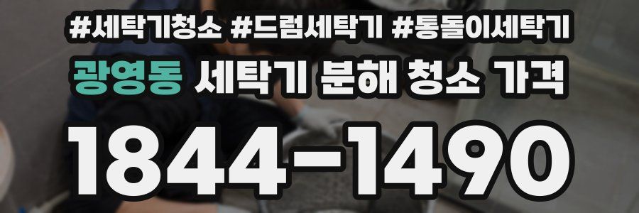 광영동 세탁기 분해 청소 가격