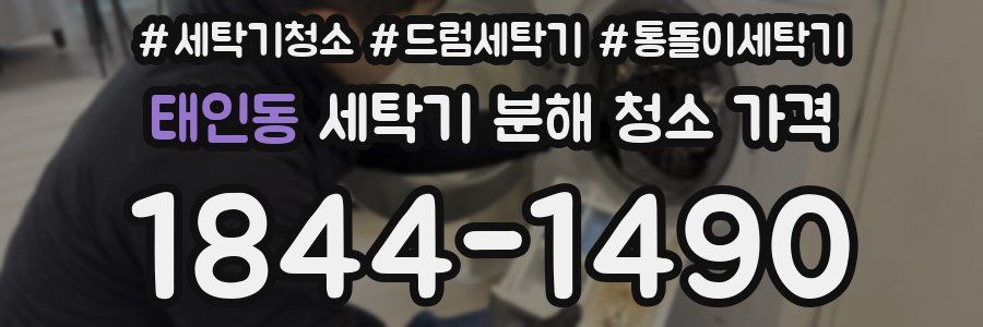 태인동 세탁기 분해 청소 가격