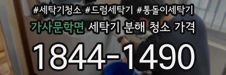 가사문학면 세탁기 분해 청소 가격