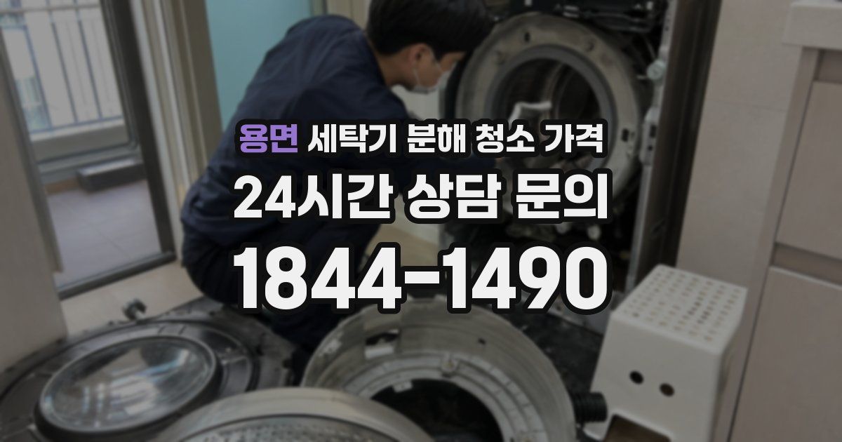 용면 세탁기 분해 청소 가격