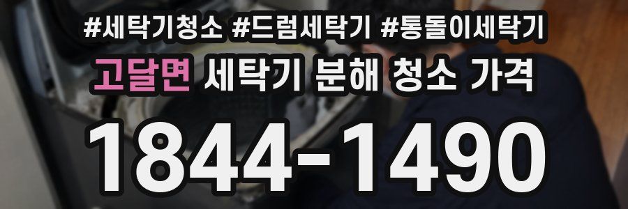 고달면 세탁기 분해 청소 가격