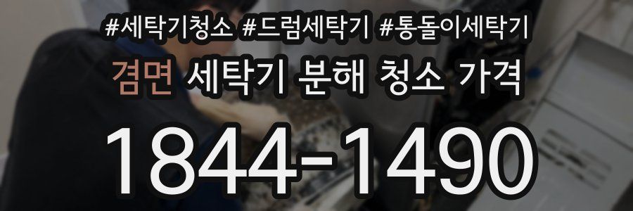 겸면 세탁기 분해 청소 가격