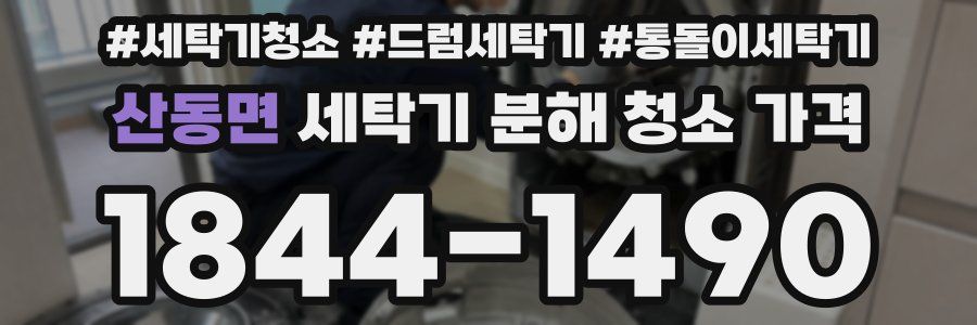 산동면 세탁기 분해 청소 가격