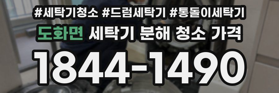도화면 세탁기 분해 청소 가격
