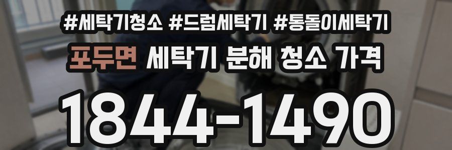포두면 세탁기 분해 청소 가격
