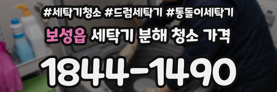 보성읍 세탁기 분해 청소 가격