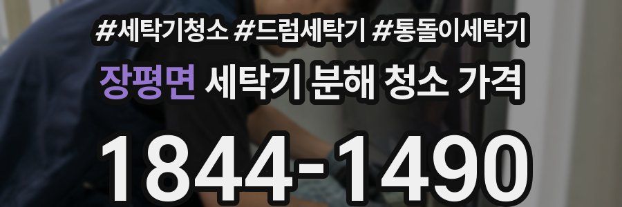 장평면 세탁기 분해 청소 가격