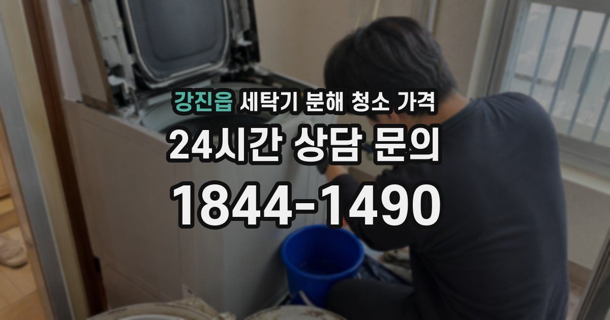 강진읍 세탁기 분해 청소 가격