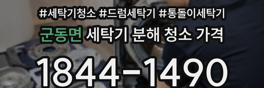 군동면 세탁기 분해 청소 가격