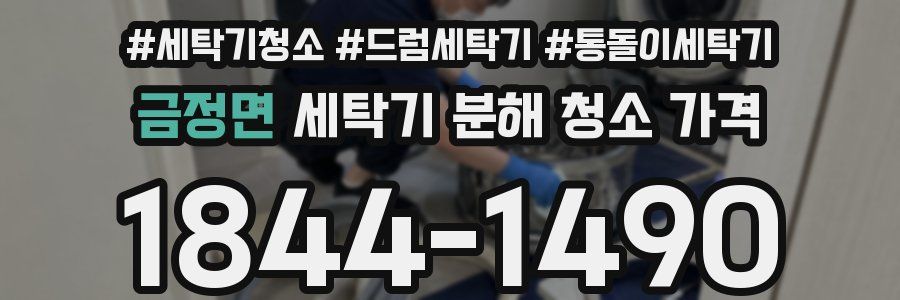 금정면 세탁기 분해 청소 가격