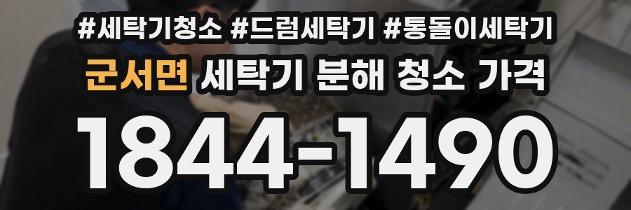 군서면 세탁기 분해 청소 가격