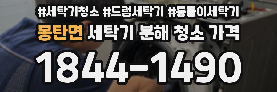 몽탄면 세탁기 분해 청소 가격