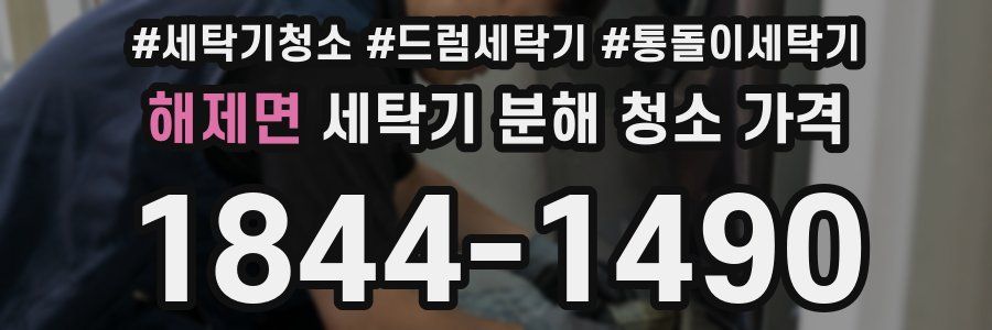 해제면 세탁기 분해 청소 가격