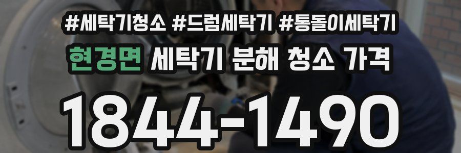 현경면 세탁기 분해 청소 가격