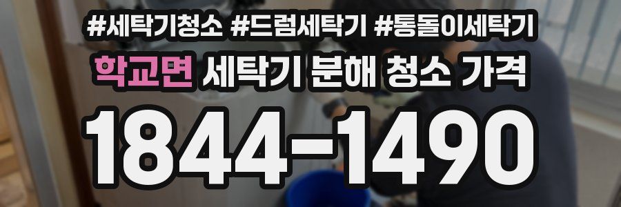 학교면 세탁기 분해 청소 가격