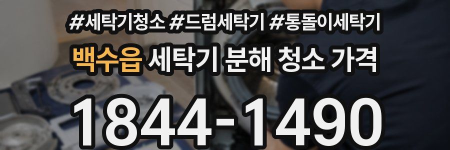 백수읍 세탁기 분해 청소 가격