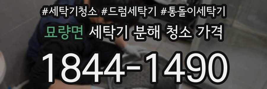 묘량면 세탁기 분해 청소 가격