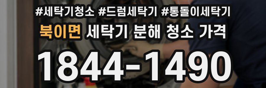북이면 세탁기 분해 청소 가격