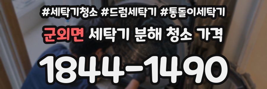 군외면 세탁기 분해 청소 가격