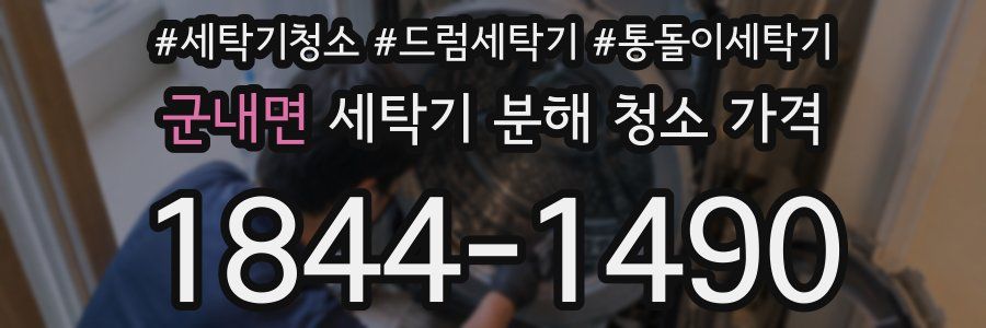 군내면 세탁기 분해 청소 가격