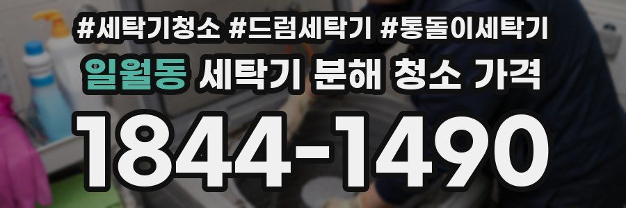 일월동 세탁기 분해 청소 가격