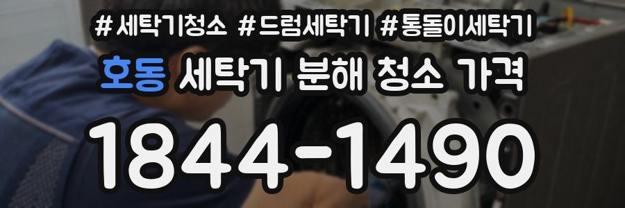 호동 세탁기 분해 청소 가격