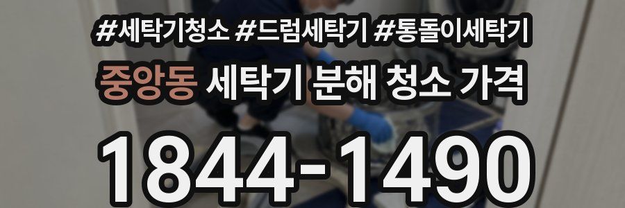 중앙동 세탁기 분해 청소 가격