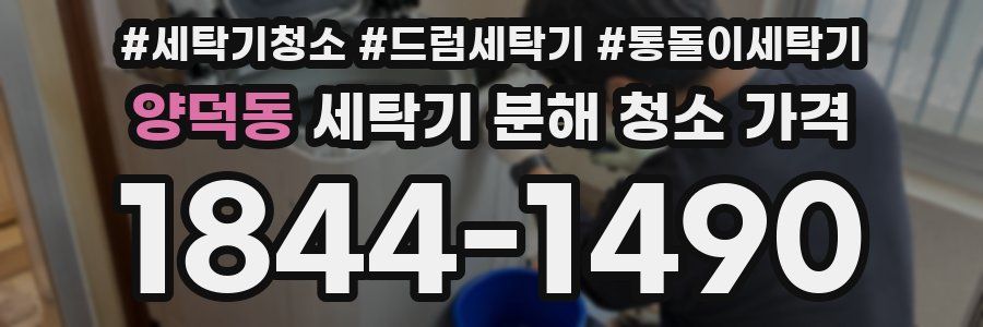양덕동 세탁기 분해 청소 가격