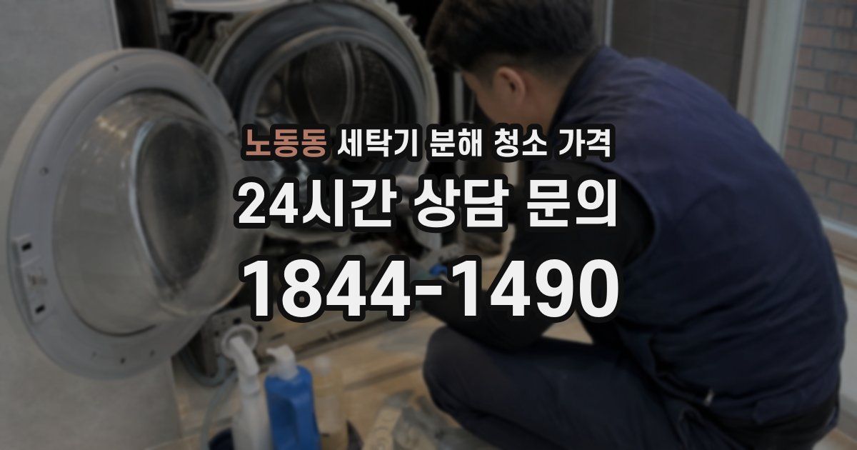 노동동 세탁기 분해 청소 가격