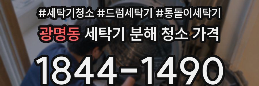 광명동 세탁기 분해 청소 가격