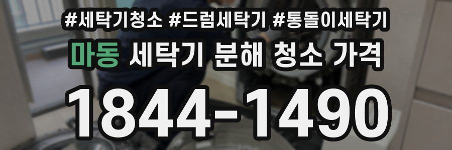 마동 세탁기 분해 청소 가격