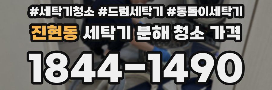 진현동 세탁기 분해 청소 가격