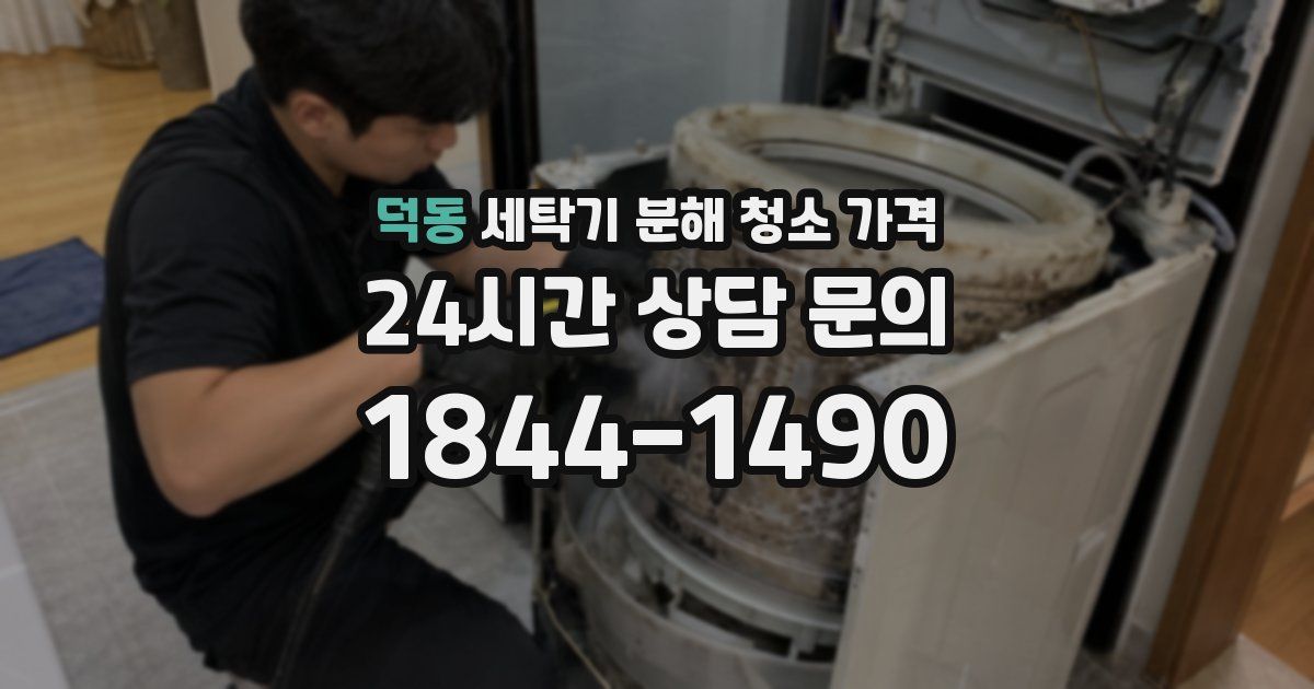 덕동 세탁기 분해 청소 가격