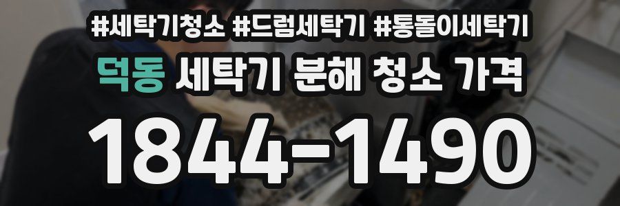 덕동 세탁기 분해 청소 가격