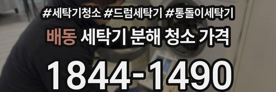 배동 세탁기 분해 청소 가격